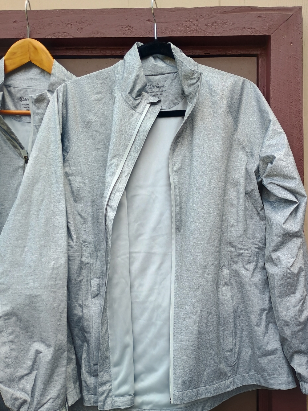 Walter Hagen Silver-Light Gray Men's Windbreaker